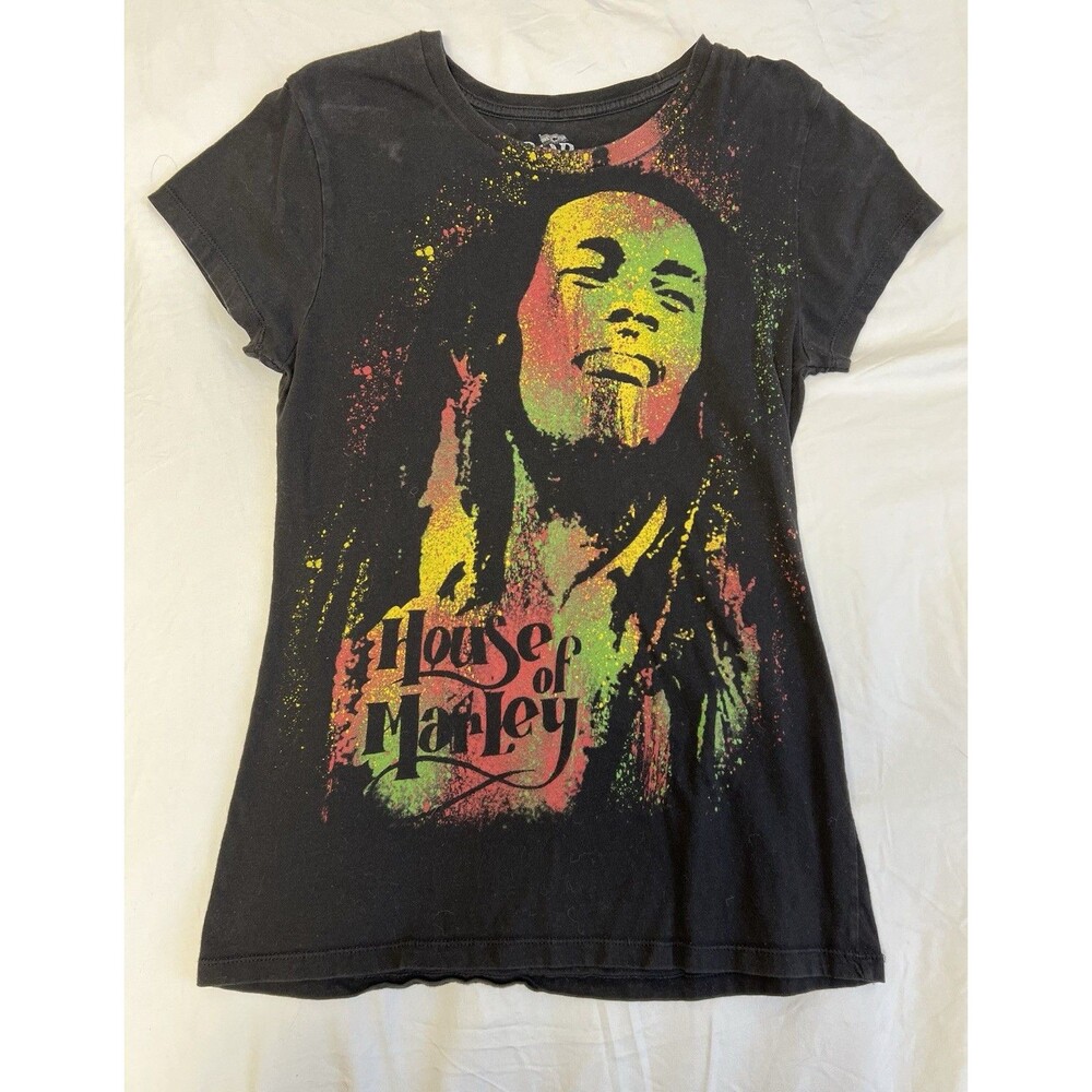 Vintage 2000's BOB MARLEY "House Of Marley" Woman's Concert T-Shirt XL Y2K Rasta
